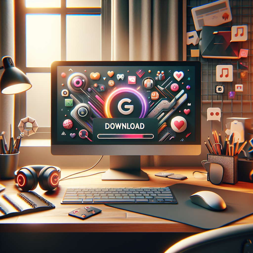 Illustration of game download process